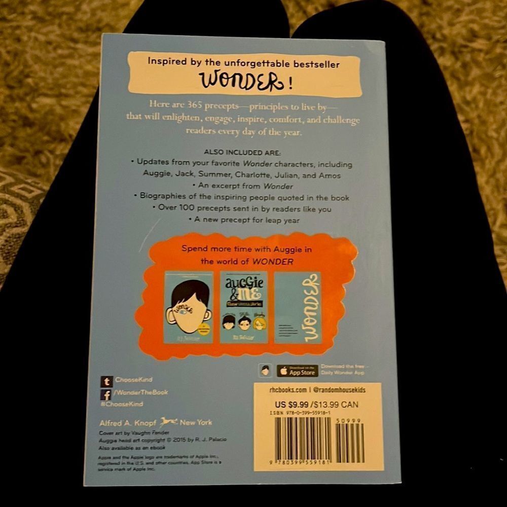 Book 365 Days of‎ Wonder by R.J. Palacio - Picture 2 of 4